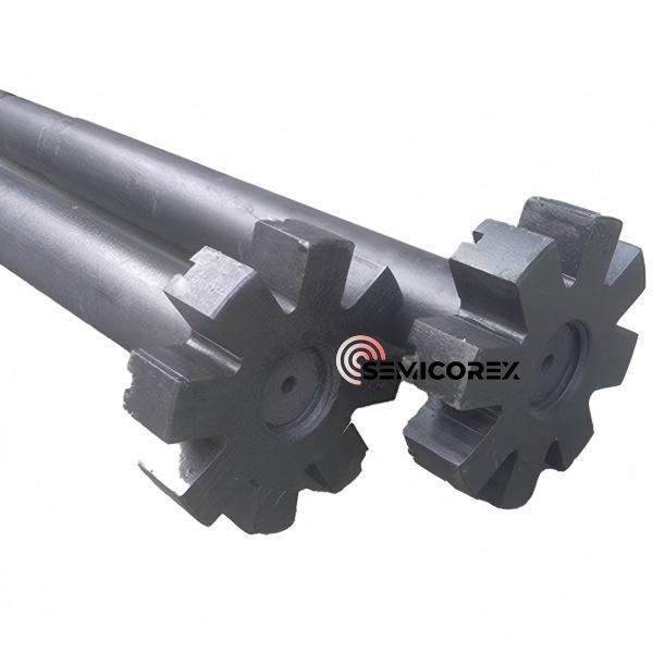 Grafit rotor és tengely