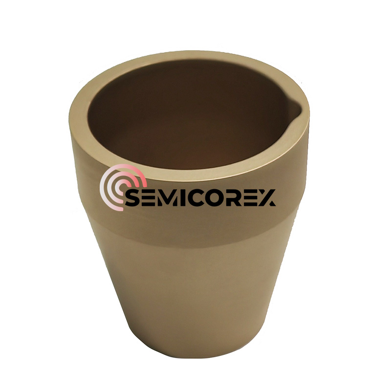 TaC bevonatú grafittégely